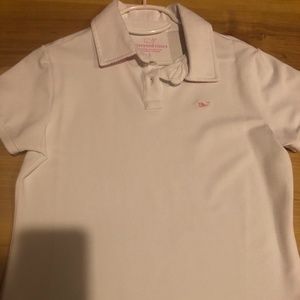 Vineyard Vines Girls White Polo